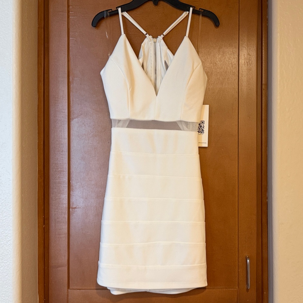 Emerald Sundae White Mini Dress